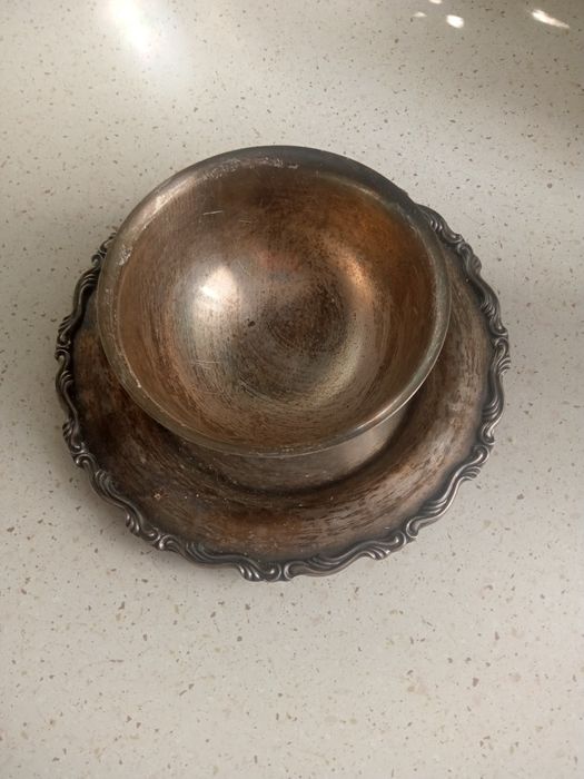 Stara zabytkowa etażerka misa