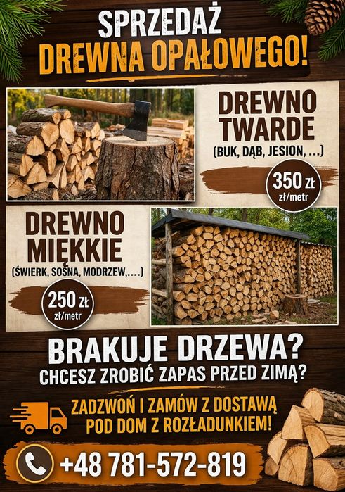 Drewno kominkowe opałowe