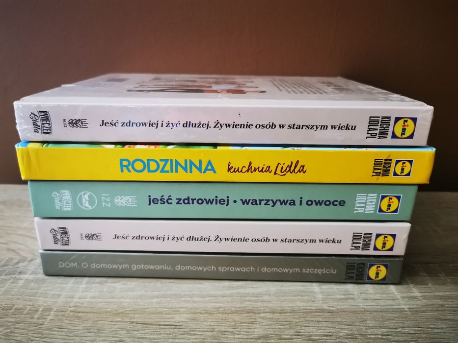 Książki Lidla 6 sztuk.
