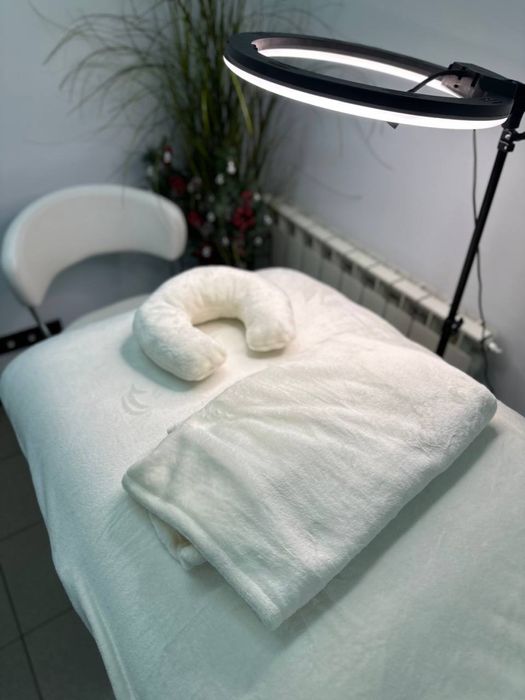 3в1 комплект махровий на кушетку (чохол, плед, подушка) накидка