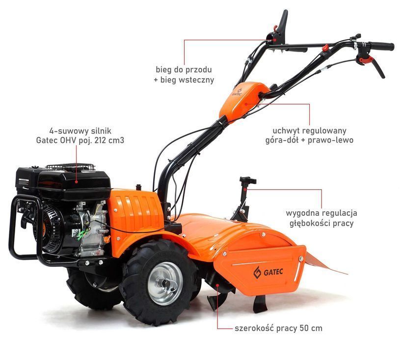 Glebogryzarka spalinowa z napędem na koła / GATEC GT 156 XGS R210