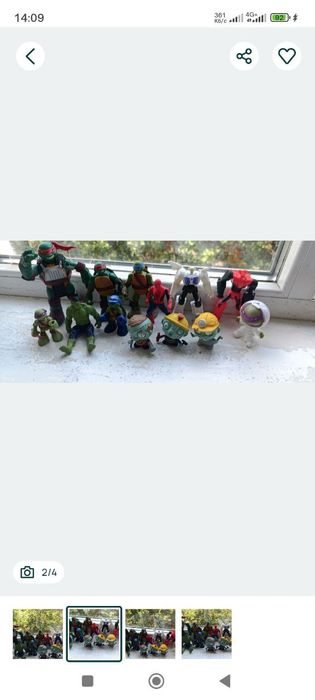 Лот черепашки ніндзя зомбі роботи халк