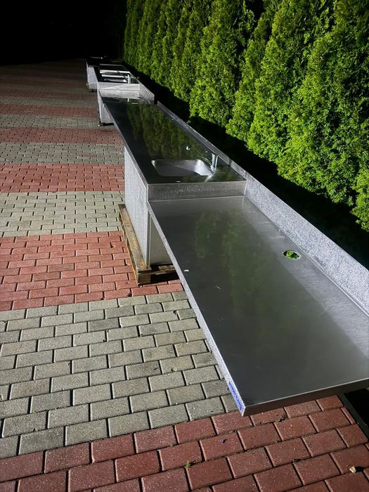 Solidne stoły blat nierdzewny Meble nierdzewne  gastronomiczne przemysłowe