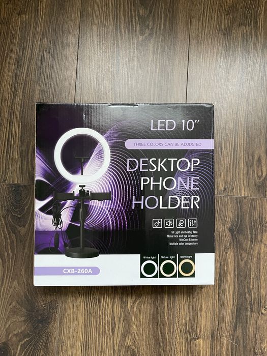 Кільцева лампа LED CXB-260A 26 см