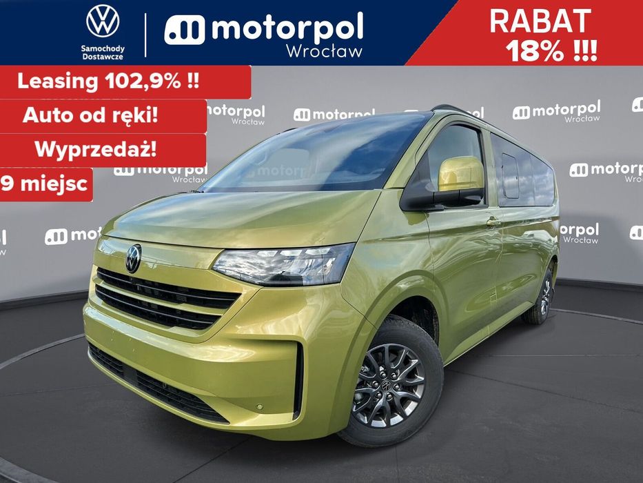 Volkswagen Transporter Kombi 9 osób/AUTOMAT/L2, 2.0 TDI 150 KM r. o. 3500 mm