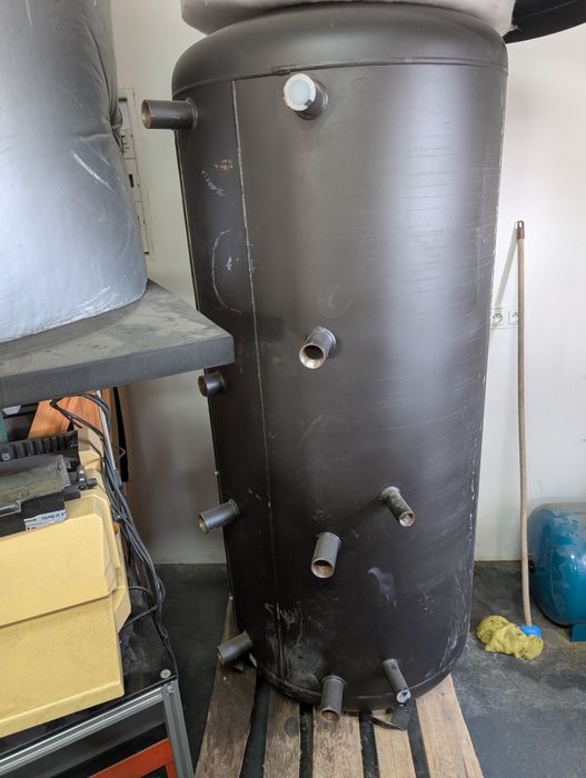 Bufor 1000l zbiornik zasobnik wymiennik z weżownicą, otulina izolacja