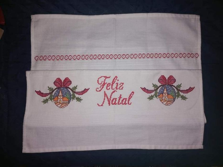 Pano natal ponto cruz