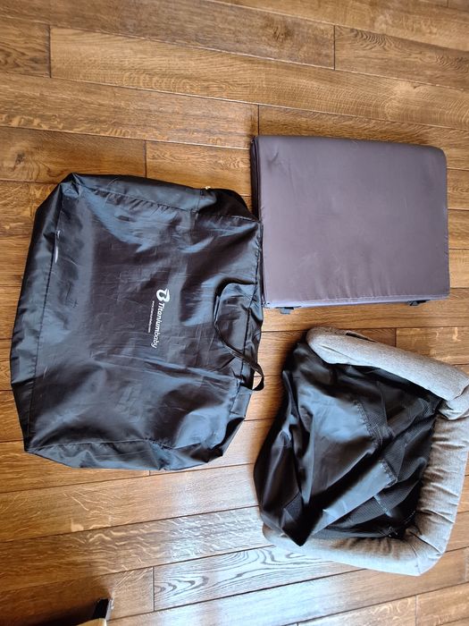 Łóżeczko turystyczne kojec w Titaniumbaby Travel grey - stan idealny