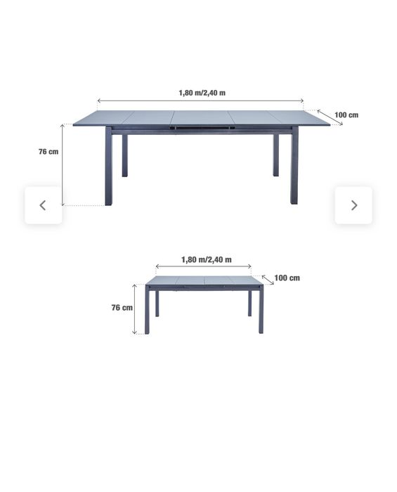 Mesa de jardim extensible leroy merlan solaris odyssea II aliminio 
Mesa de jardín extensible aluminio Naterial Odyssea II blanca 180/240x75x100 cm
Ve