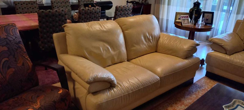 SOFÁS EM PELE ( 2 unidades ) - 125€ cada; em conjunto 200€