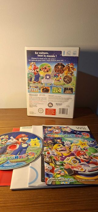 Mario Party 9 Wii em estado satisfatório geral com caixa e manual
