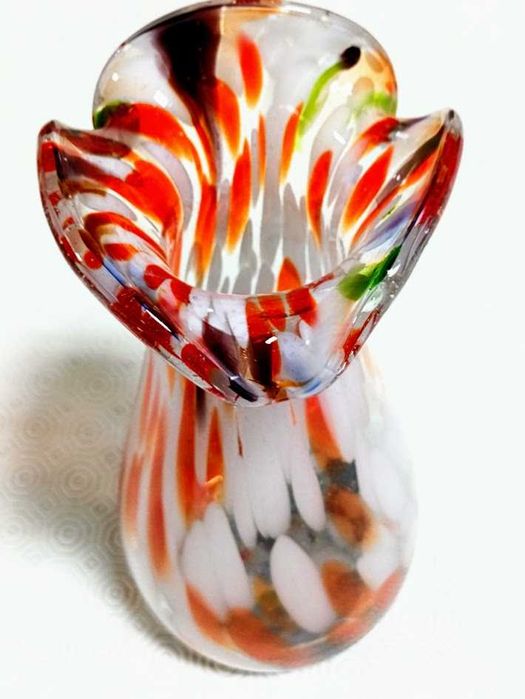 Jarra multicolor em vidro de Murano Itália