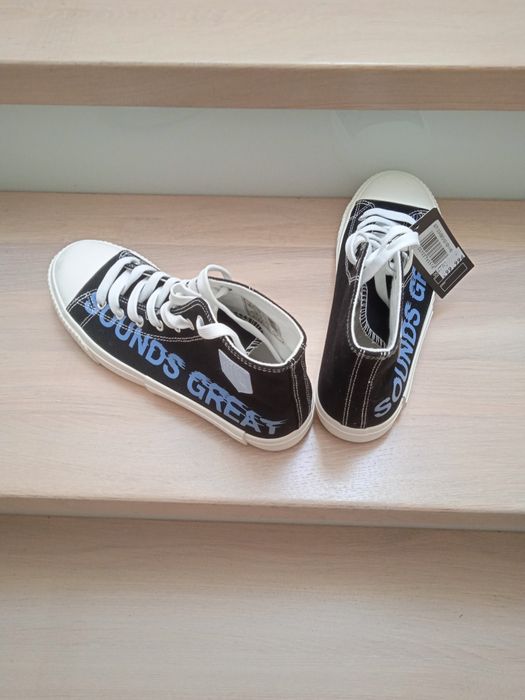 Trampki wysokie czarne. 40