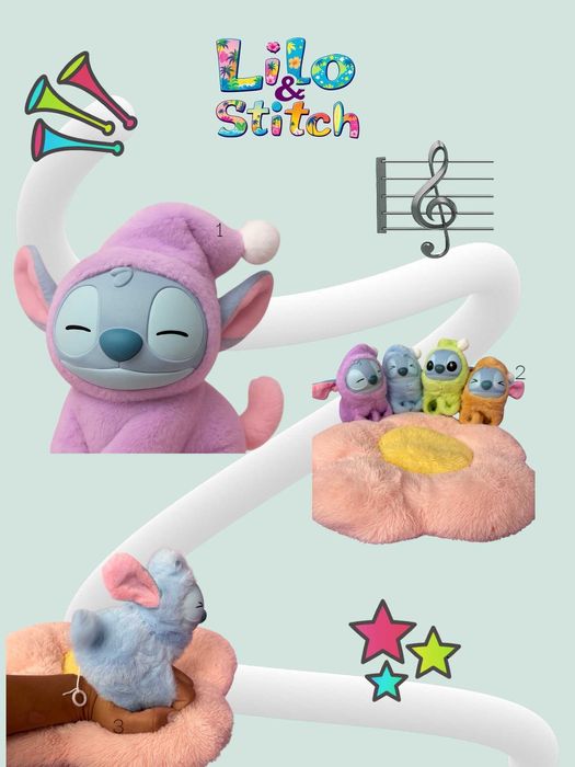 Pluszak Stitch na Rękę – Interaktywna Zabawka Bransoletka 20 cm