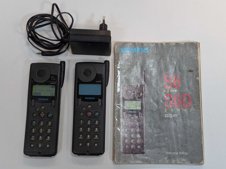 Siemens S6 + S6 Power sprawne, simlock Era/T-Mobile, dla kolekcjonera