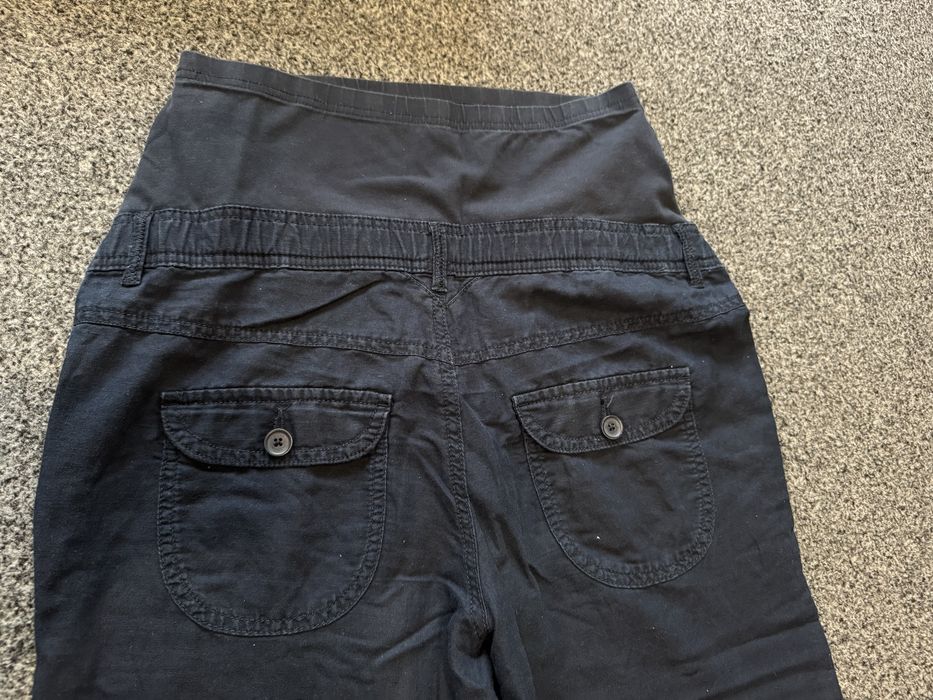 Ciążowe spodnie lniane C&A 36/ S super wygodne