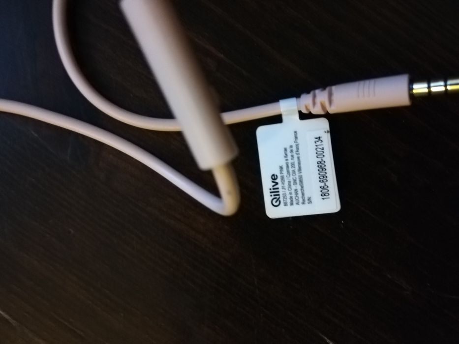 Słuchawki Qilive Pink różówe przewodowe jak nowe!!!