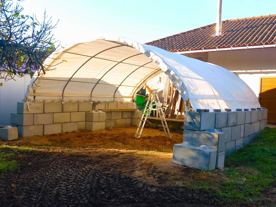 Zadaszenie Kontenerowe 6x6m (wiata tunelowa, magazyn)