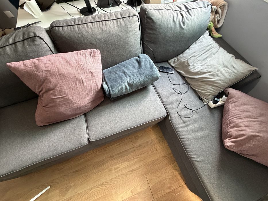 Sofa Cinzento com chaise