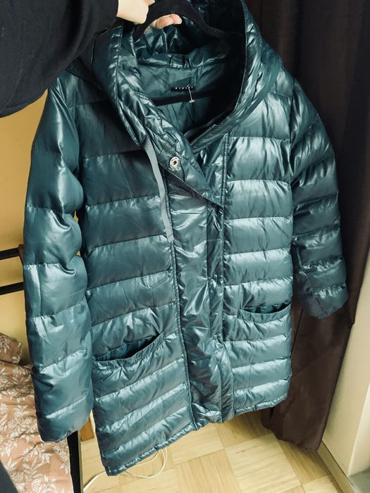 Пуховик зимняя куртка италия пух перо sisley (benetton)