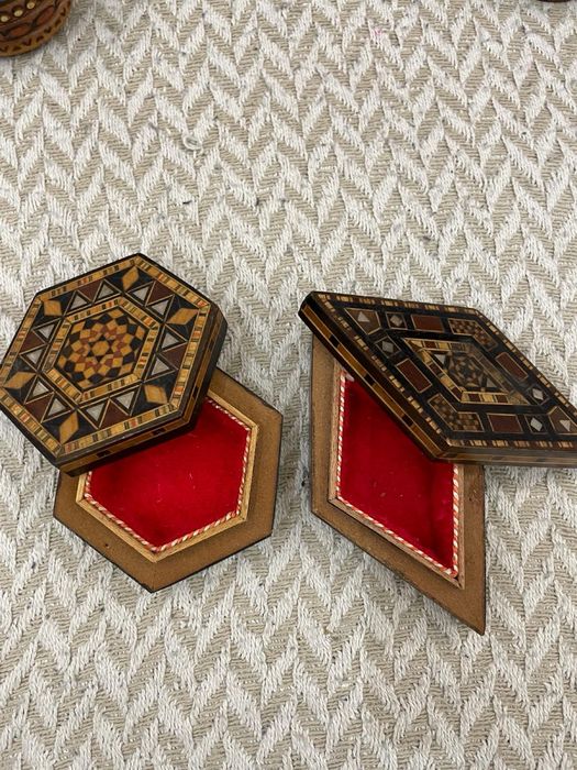 Conjunto de 2 caixas madeira