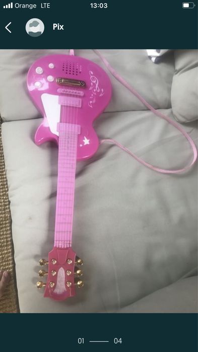 Gitara rokowa Simba dla dziewczynki plus 3 lata