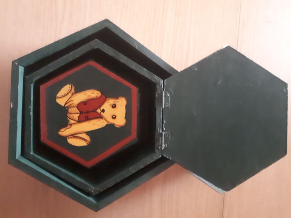 Komplet 3 drewnianych pudełek szkatułka szkatułki