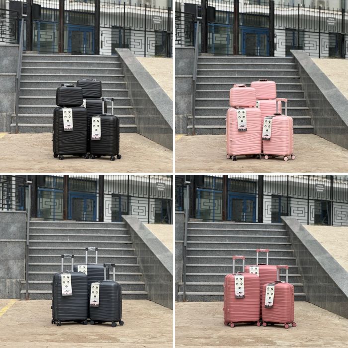 Яркий полипропилен!Чемодан Турция  на колесах,валіза,сумка на колесах