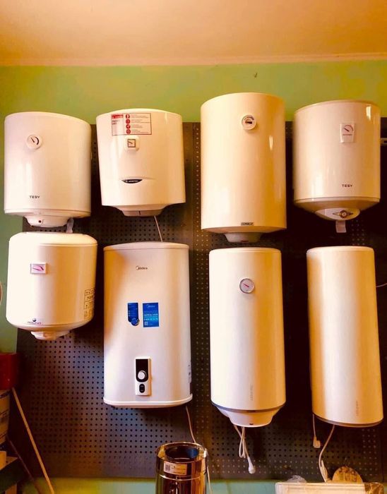Водонагрівачи бойлери ТМ "Ariston"  "Atlantic"  "Gorenje" "Midea" "Röda""Round", "Superlux", "Tesy"