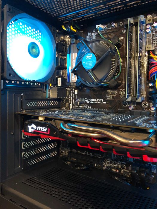 Игровой ПК Intel i7/16Gb/RX570/SSD240+500 компьютер системный блок