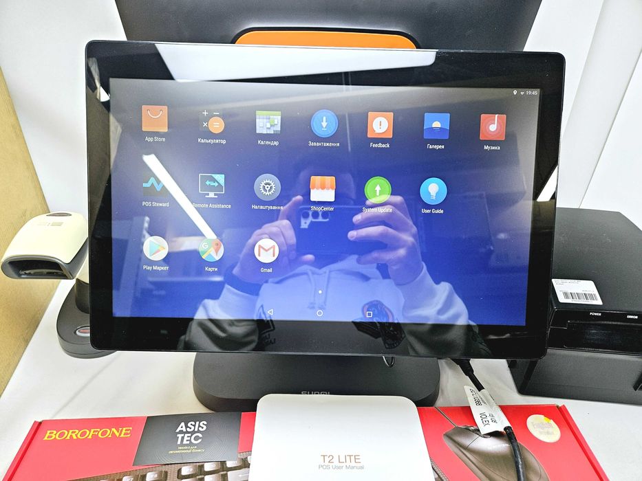 НОВИЙ Sunmi T2 Lite T3523 Android 7 POS термінал, 2 екрани по 15.16" FHD, 2Gb/16Gb Sim карта