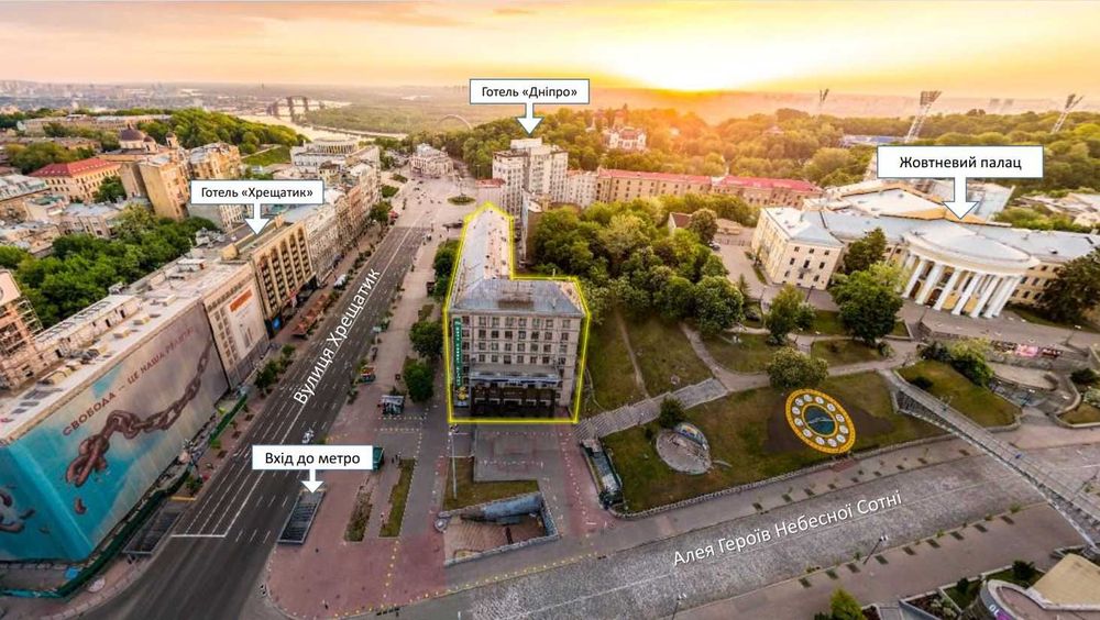 Оренда офісного приміщення 93,2 кв.м вул. Хрещатик, 7/11 (біля метро)