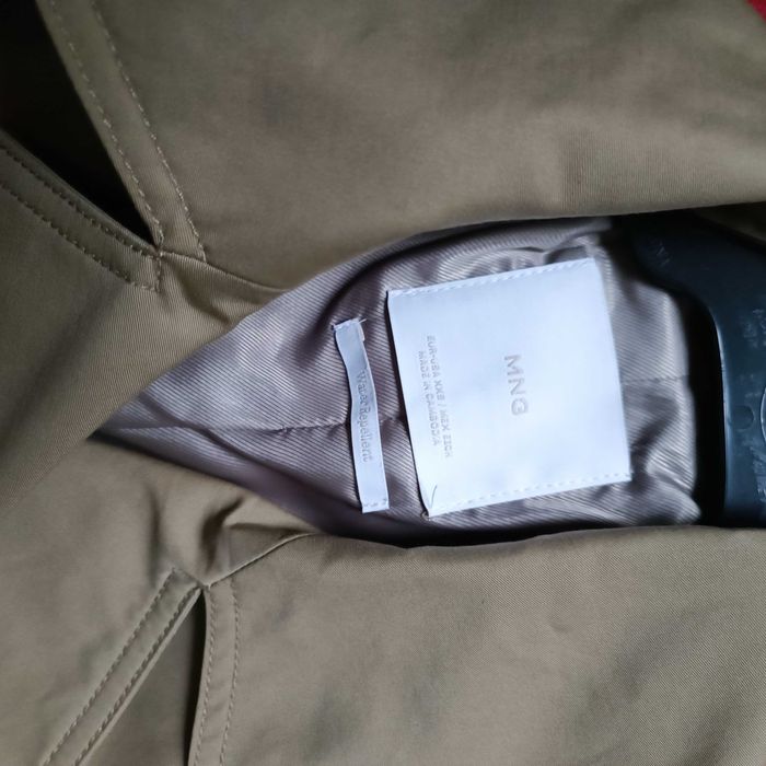 długi trencz mango water repellent