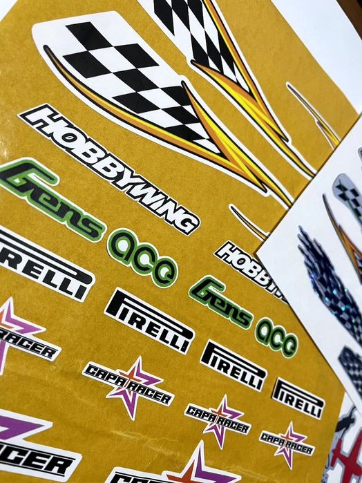 Autocolantes personalizados para radio modelismo