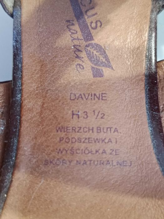 Sandały buty Medicus skórzane brązowe r 36 23,5cm