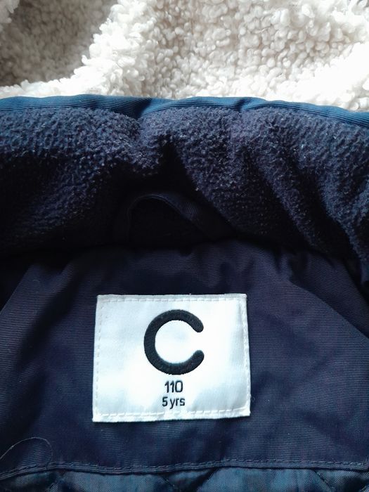 Cubus granatowa kurtka zimowa dla chłopca parka cool 104-110  next