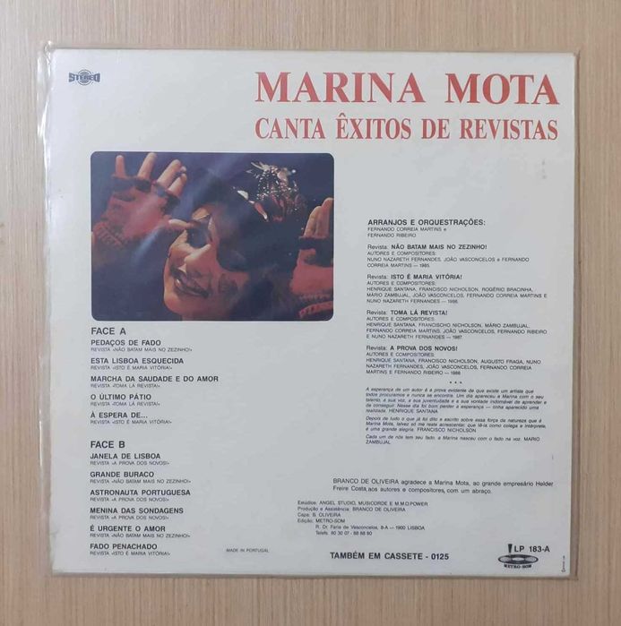 Marina Mota - Canta Êxitos De Revistas (Vinil)