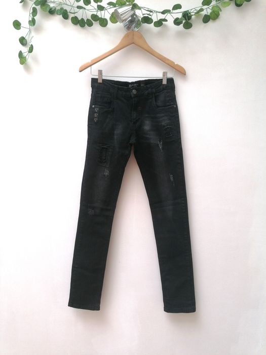 Calças De Ganga Pretas de Rapaz