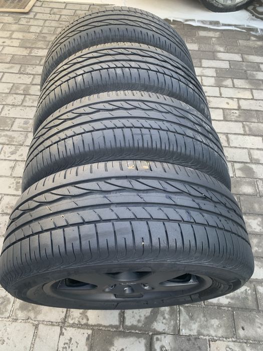 Комплект дисків з шинами р16 5/112! 225/55 Bridgestone