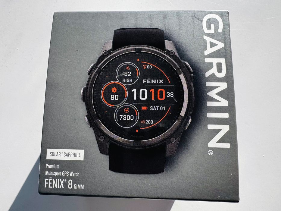 Garmin fēnix® 8 — 51 mm, Solar, Sapphire - zegarek sportowy Nowy