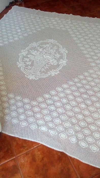 Linda toalha em crochet vintage Muito invulgar