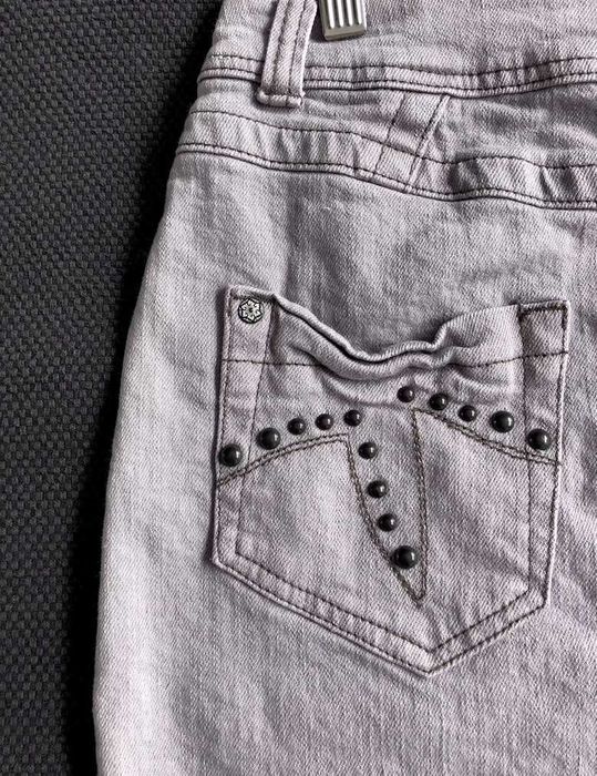 Jeansowa spódniczka mini trapez z kieszeniami C&A roz. S / M