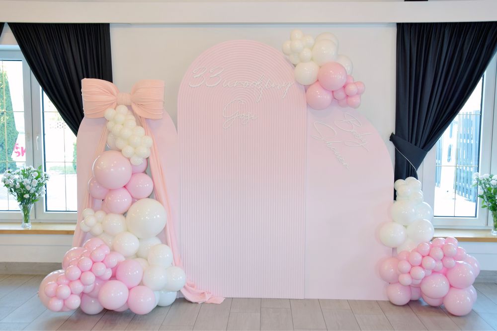 Ścianki balonowe Dekoracje okolicznościowe Chrzest Studniówka Komunia