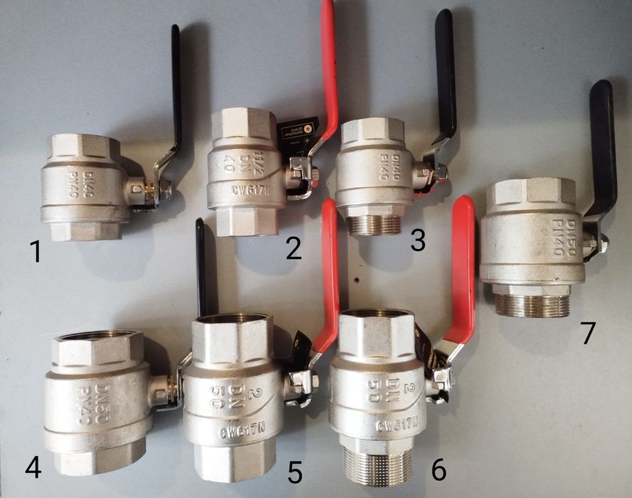 Кран шаровый кульовий на воду 25, 32, 40, 50