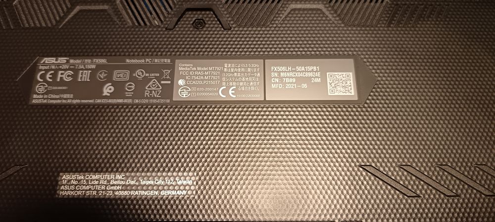 ASUS tuf gaming F15