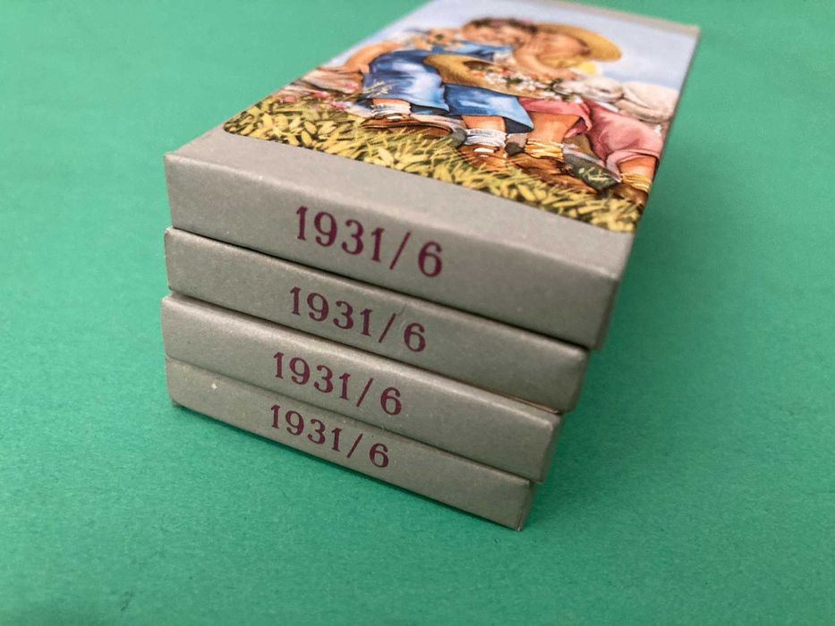 Colecção 4 Caixas de Lápis Cor da Viarco Antigas Originais da época