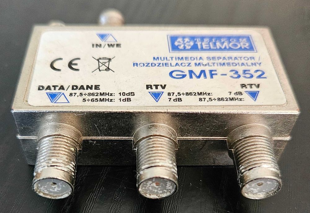 Rozdzielacz sygnału TV Splitter 1/3 Telkom-Telmor