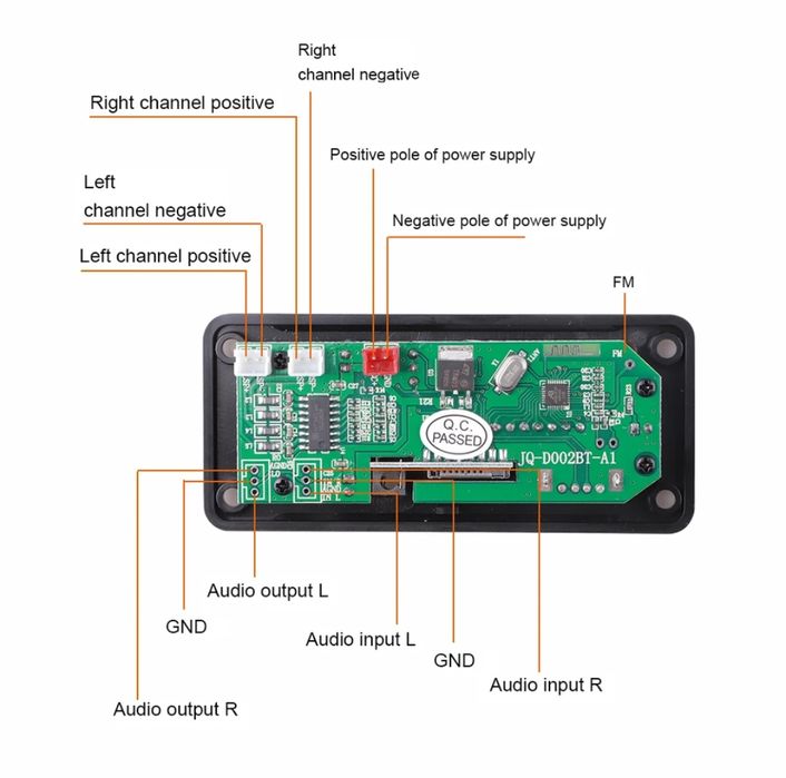Bluetooth, блютуз модуль/підсилювач для музичної системи
