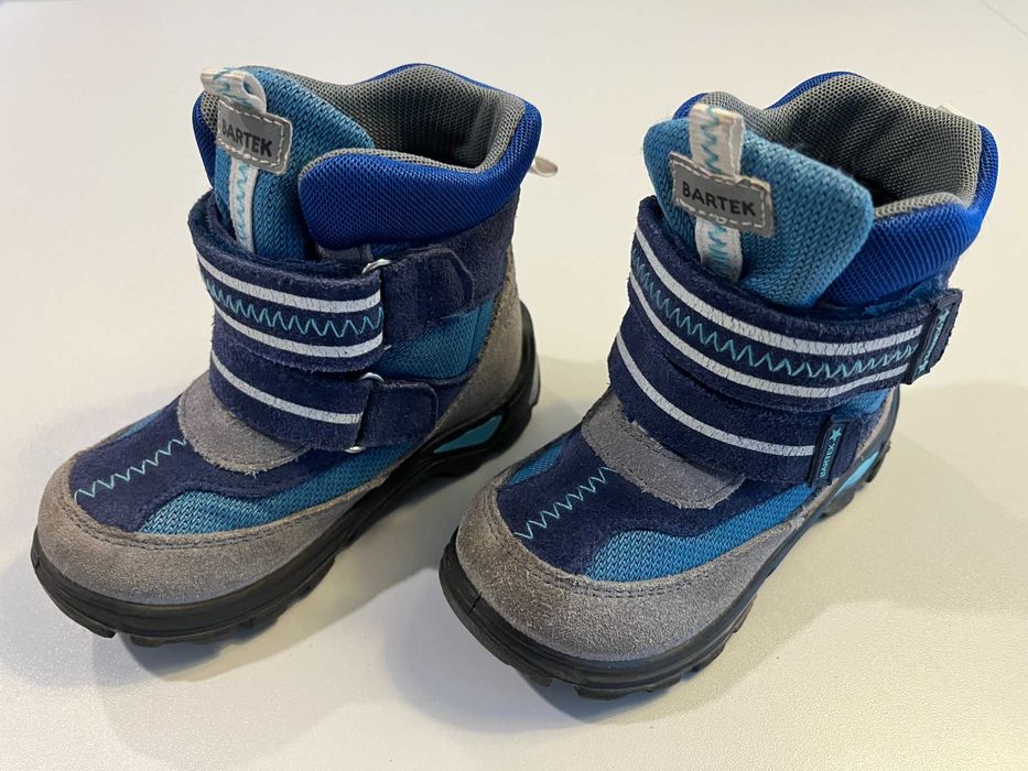 Buty dziecięce zimowe kozaki Bartek roz. 24 (wkładka 15 cm) stan bdb