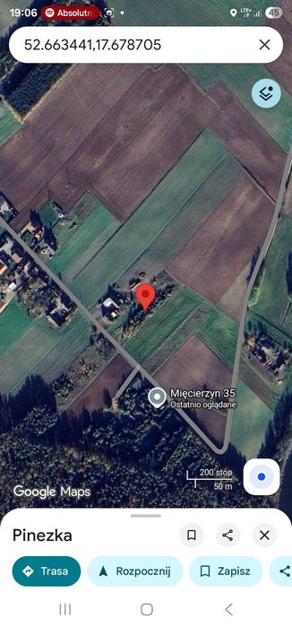 Działka Mięcierzyn gmina Rogowo